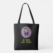 Grappig monster van Frankenstein Halloween Tote Bag (Achterkant)
