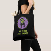 Grappig monster van Frankenstein Halloween Tote Bag (Dichtbij)