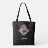 Grappig monster van Frankenstein Halloween Tote Bag (Achterkant)