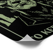 Grappig monster van Frankenstein probeert het gewo Poster (Hoek)