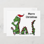 Grappig monster van Loch Ness tijdens kerstmis Feestdagenkaart (Voorkant / Achterkant)