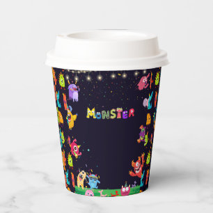 Grappig Monster Verjaardag Party Papieren Cups Bekers