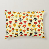 Grappig monsterpatroon accent kussen (Voorkant)