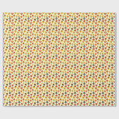 Grappig monsterpatroon cadeaupapier (Vlak)