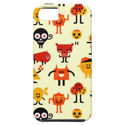 Grappig monsterpatroon Case-Mate iPhone case (Achterkant)