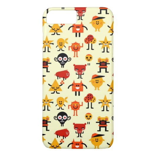 Grappig monsterpatroon Case-Mate iPhone case (Achterkant)