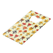 Grappig monsterpatroon creditkaart flessenopener (Voorkant Gekanteld)