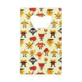 Grappig monsterpatroon creditkaart flessenopener (Achterkant)