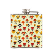 Grappig monsterpatroon heupfles (Achterkant)