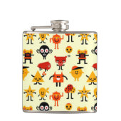 Grappig monsterpatroon heupfles (Voorkant)