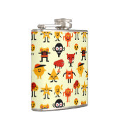 Grappig monsterpatroon heupfles (Rechts)