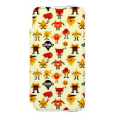 Grappig monsterpatroon incipio iPhone portemonnee hoesje (Voorkant Agenda)
