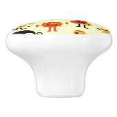 Grappig monsterpatroon keramische knop (Zijkant)