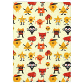 Grappig monsterpatroon klembord (Achterkant)