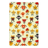 Grappig monsterpatroon mini klembord (Achterkant)