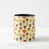 Grappig monsterpatroon mok (Midden)