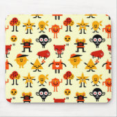 Grappig monsterpatroon muismat (Voorkant)