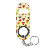 Grappig monsterpatroon sleutelhanger flessenopener (Achterkant)