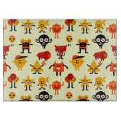 Grappig monsterpatroon snijplank (Voorkant)