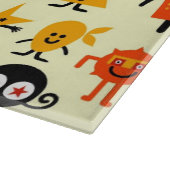 Grappig monsterpatroon snijplank (Hoek)