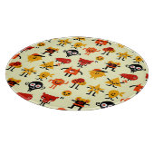 Grappig monsterpatroon snijplank (Hoek)