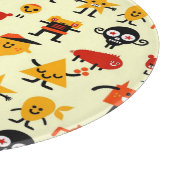 Grappig monsterpatroon snijplank (Hoek)