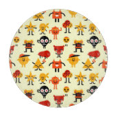 Grappig monsterpatroon snijplank (Voorkant)