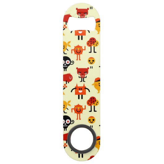 Grappig monsterpatroon speed flessenopener (Achterkant)