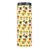 Grappig monsterpatroon thermosbeker (Achterkant)