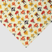 Grappig monsterpatroon tissuepapier (Detail)