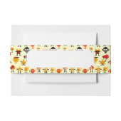 Grappig monsterpatroon uitnodigingen wikkel (Voorkant Voorbeeld)