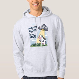 Grappig "Moo-ve Along" UFO Koe Abduction T-shirt