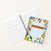 Grappig Mooie Kinderen School Spiraal Notebook Notitieboek (Binnen)