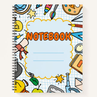 Grappig Mooie Kinderen School Spiraal Notebook Notitieboek