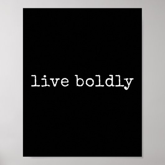 Grappig Motivatie leef moedig Poster (Voorkant)