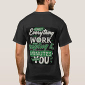 *"Grappig Motivatie Quote T-Shirt – Ontkoppel voor (Achterkant)