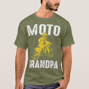 Grappig motorcross opa Dirt Bike T-shirt