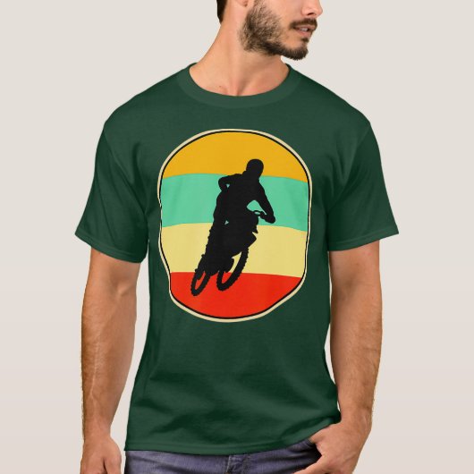 Grappig Motorcross Retro  Speler Gift T-shirt (Voorkant)