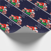 Grappig motorfiets cadeau cadeaupapier (Hoek)