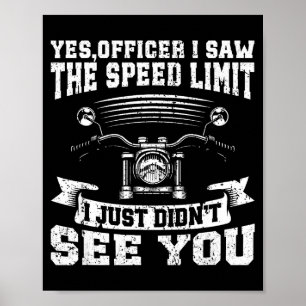 Grappig Motorliefhebber Grafisch Vrouwen Mannen Mo Poster