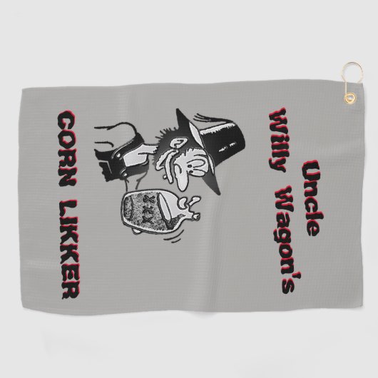 Grappig Mountain Man 🏔️ Comical Hillbilly Golfhanddoek (Horizontaal)