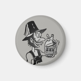 Grappig Mountain Man 🏔️ Comical Hillbilly Magneet