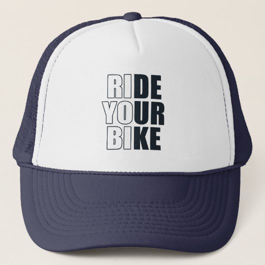 Grappig mountainbike citaat trucker pet (Voorkant)