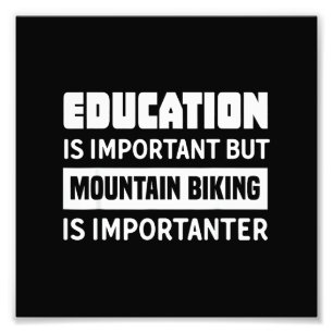 Grappig Mountainbike Shirt - Mountainbike Foto Afdruk