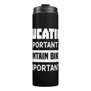 Grappig Mountainbike Shirt - Mountainbike Thermosbeker