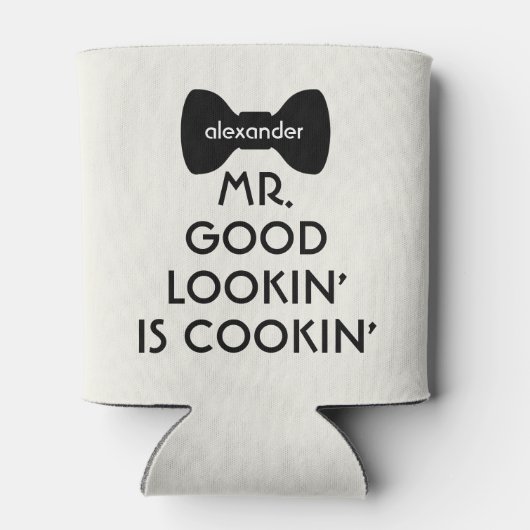 Grappig Mr. Goed Kookkend Bowtie Keuken Grill Blikjeskoeler (Achterkant)