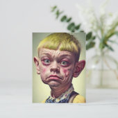 Grappig "Mr. Handsome" Briefkaart (Staand voorkant)