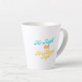 Grappig Mr Right en Mrs Always Right Huwelijksgesc Latte Mok (Rechterhoek)