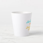 Grappig Mr Right en Mrs Always Right Huwelijksgesc Latte Mok (Voorkant)