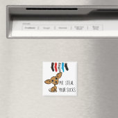 Grappig Mr Steal Uw Sokken Chihuahua Magnet (Insitu (Vaatwasser))